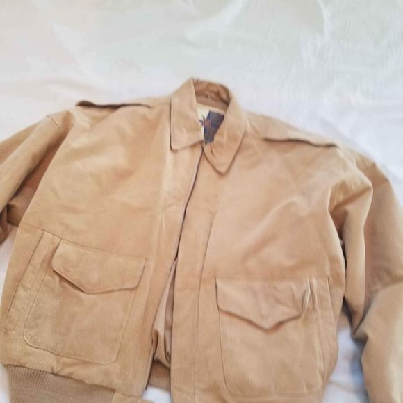 Men's Suede Jacket Middlebrook Park size Large Retro Vintage